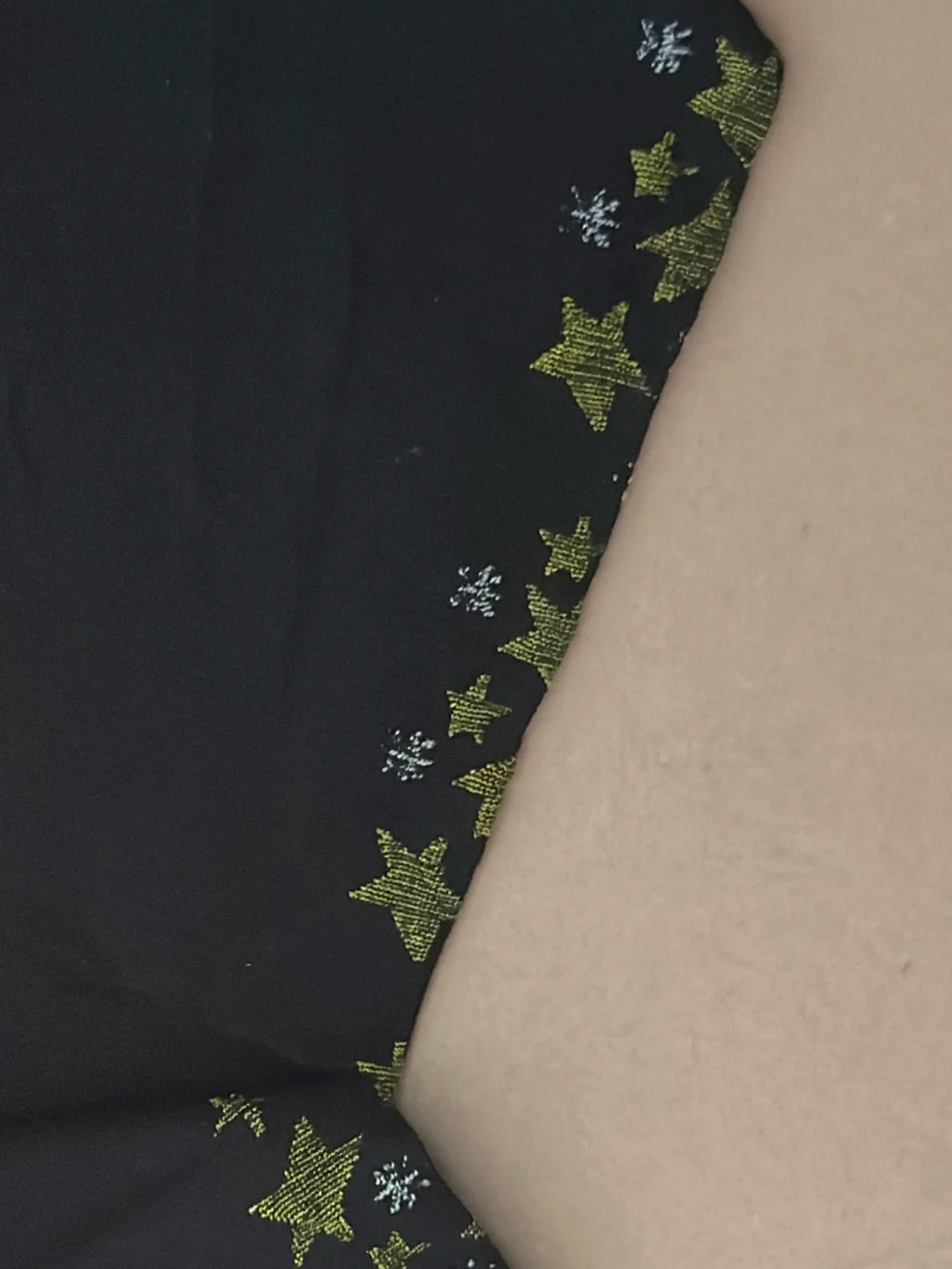 NEW Vintage Kids Black Leggings with Star Trim READ DESCRIP